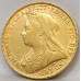 AUSTRALIA 1899 . ONE 1 SOVEREIGN . PERTH . GOLD